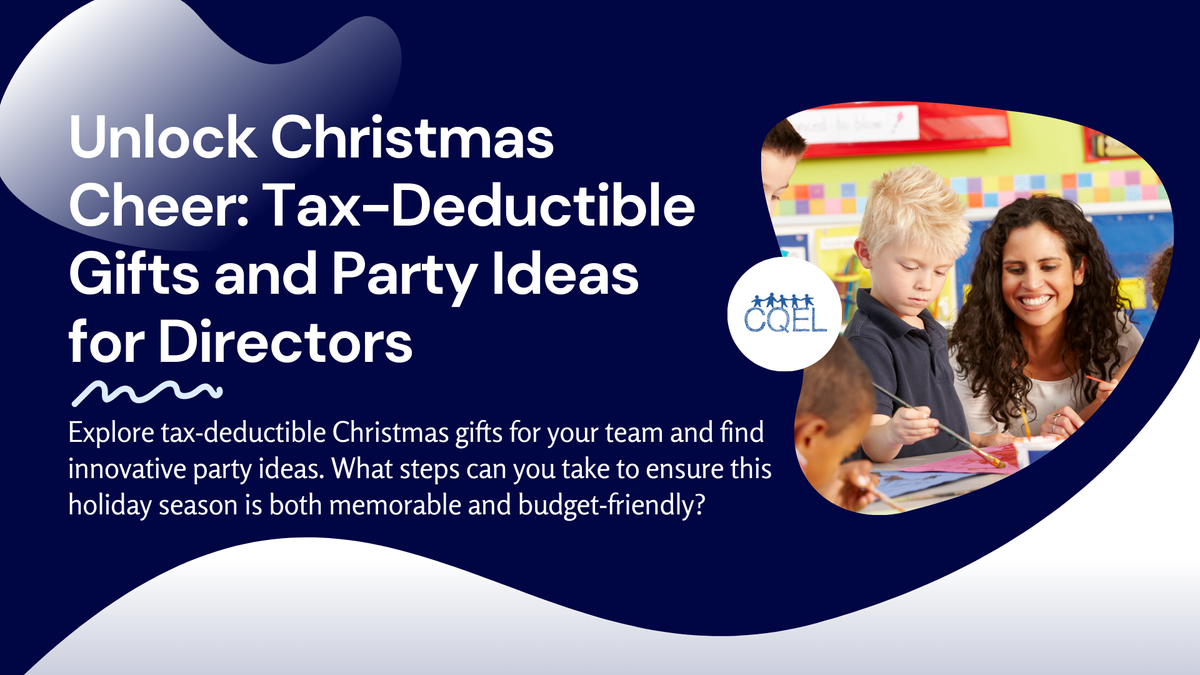 Unlock Christmas Cheer: Tax-Deductible Gifts and Party Ideas for Directors